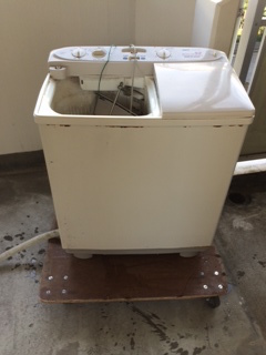 二槽式洗濯機　リサイクル処分